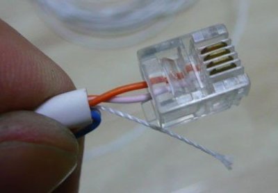 三步搞定 二芯電話(huà)線(xiàn)如何接入四芯電話(huà)水晶頭
